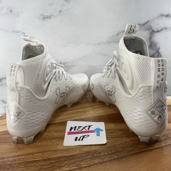 Men’s size 9.5-Under Armour Spotlight Lux MC 2.0 Men\'s Football Cleats White NEW main image 9